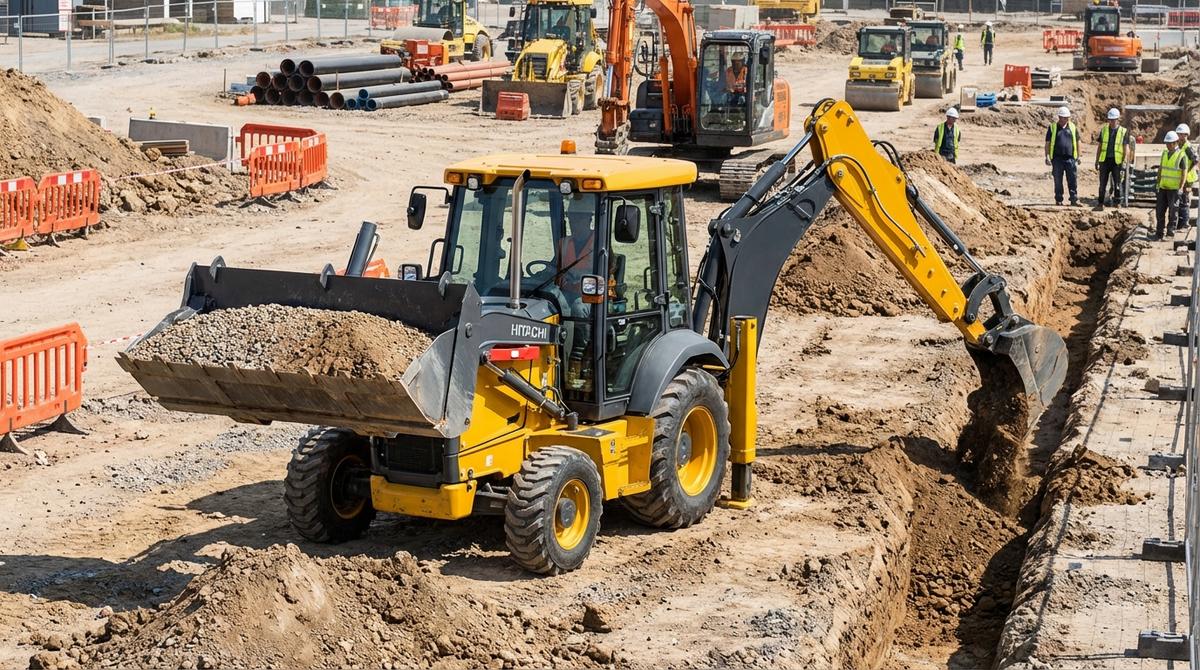 Guía completa de retroexcavadoras de construcción: usos, tipos y elección