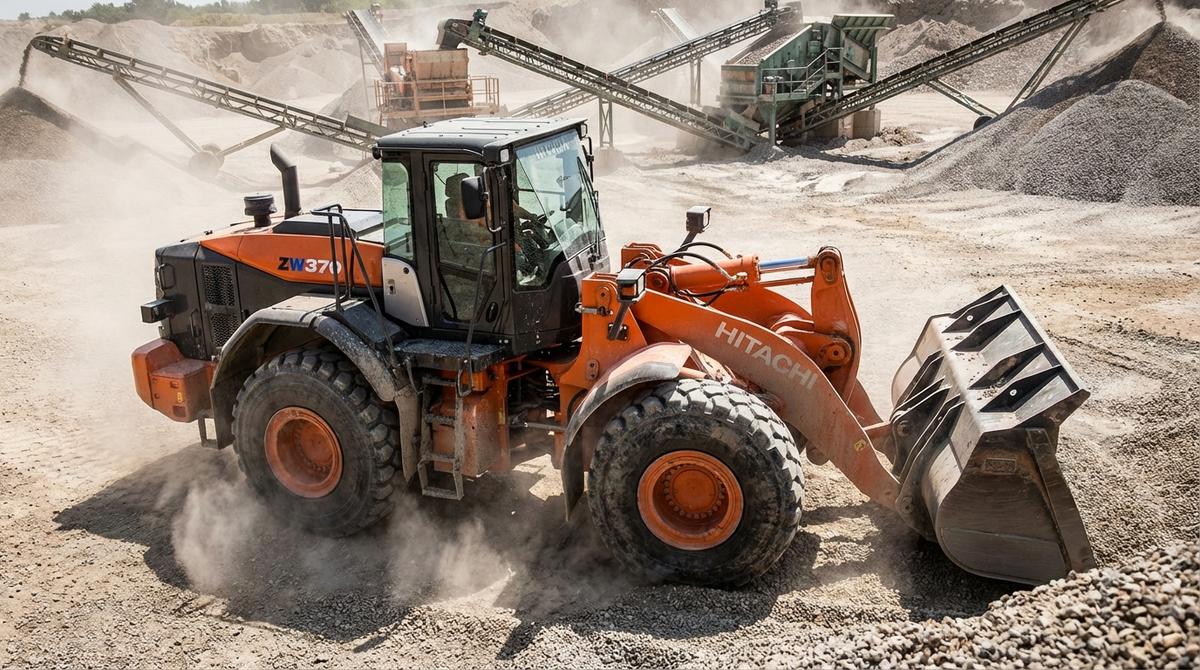 Cargadores frontales: características y aplicaciones en obra - detalle