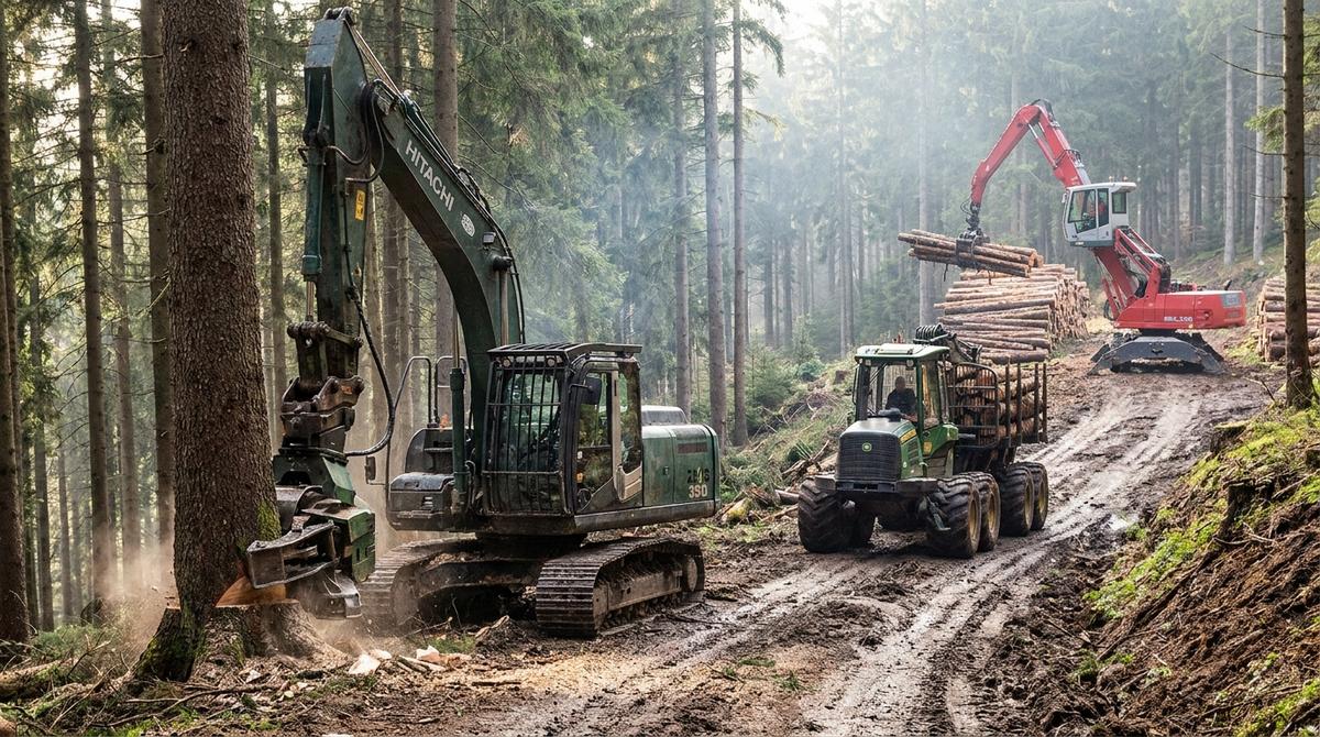 Maquinaria forestal: equipos esenciales para la gestión de montes